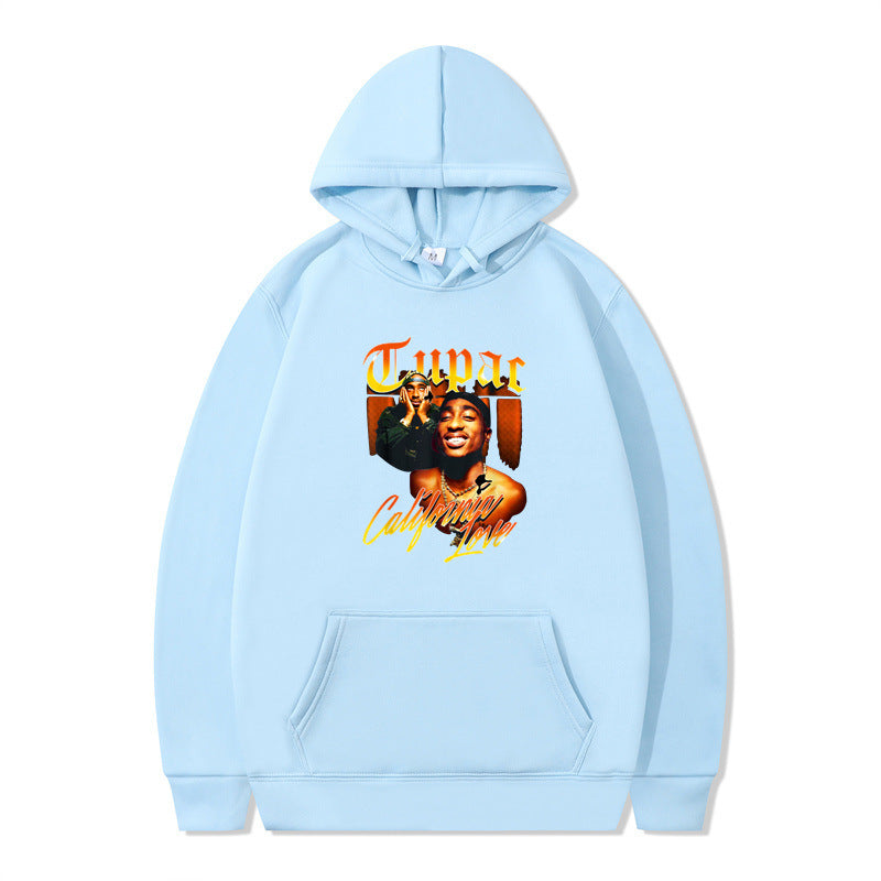 Printing Loose Men's And Women's Fleece Hooded Sweater