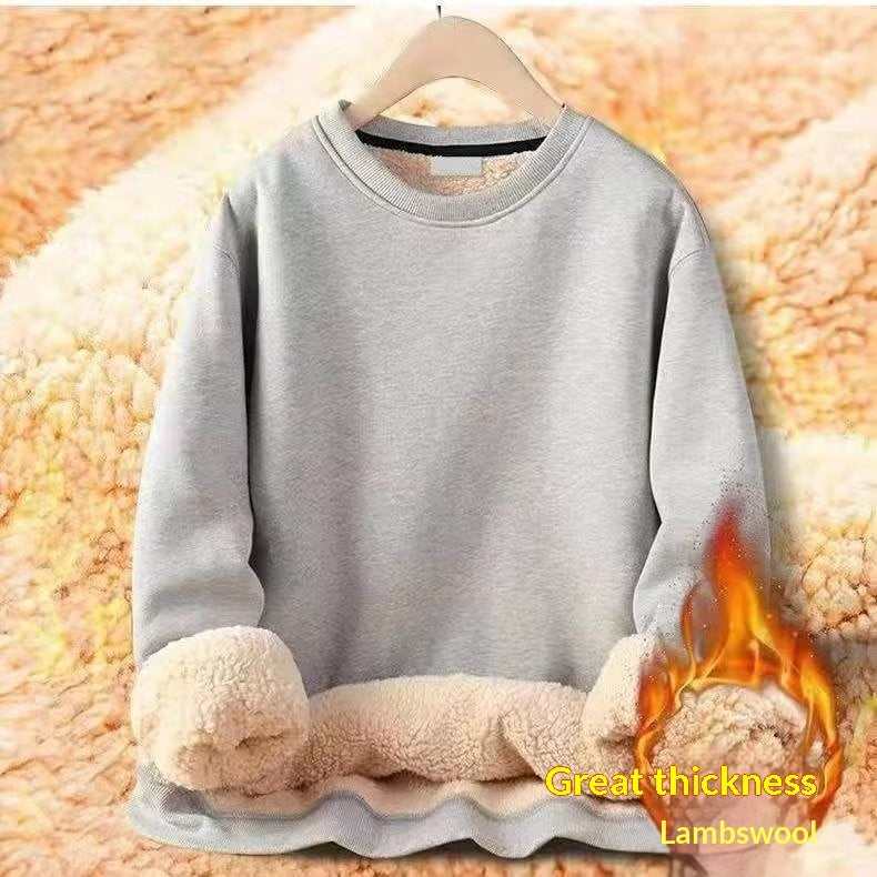 Men's Warm Lambswool Casual Hoodie