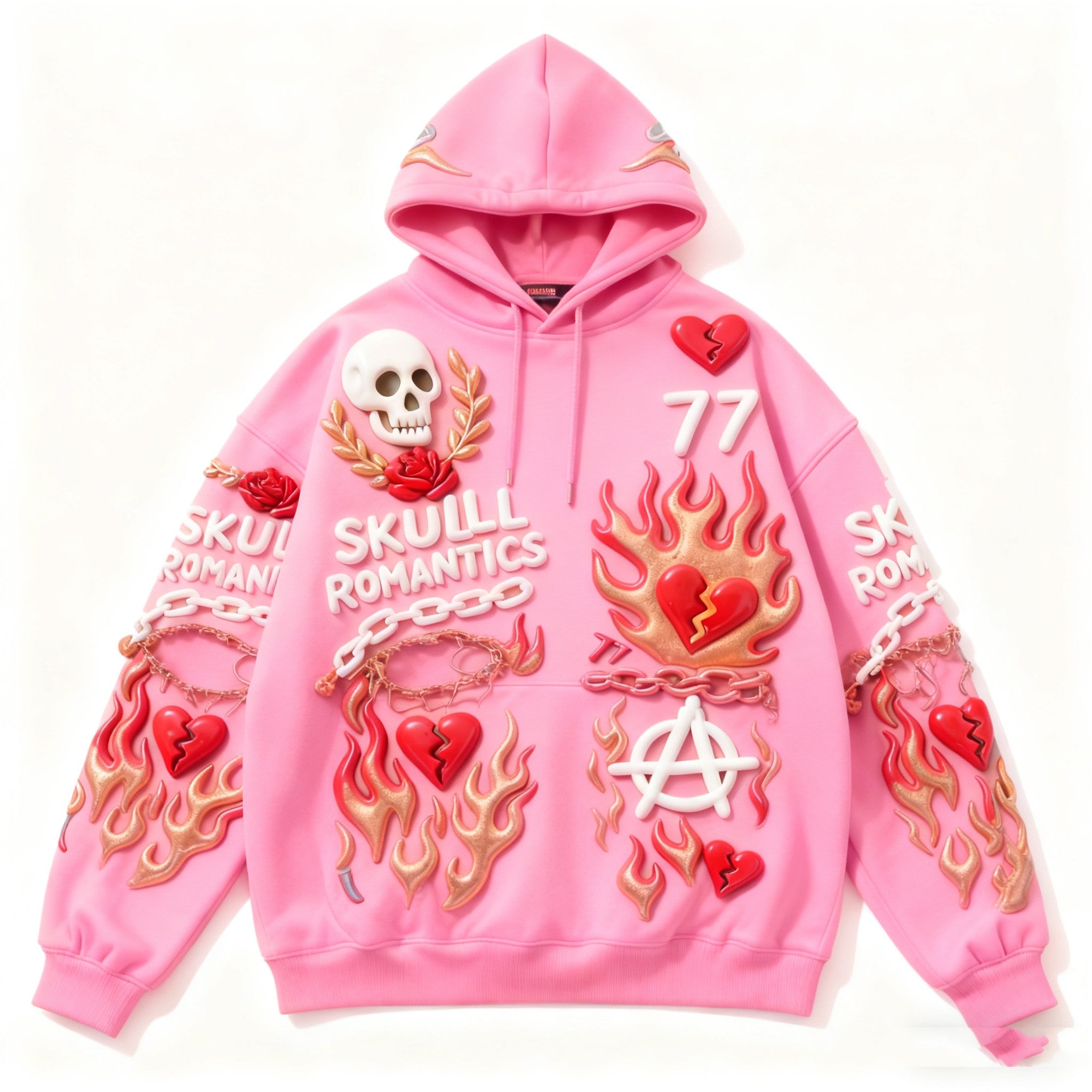 Fashion Casual Printed Polyester Sweater
