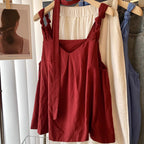 Women's Simple V-neck Knotted Camisole