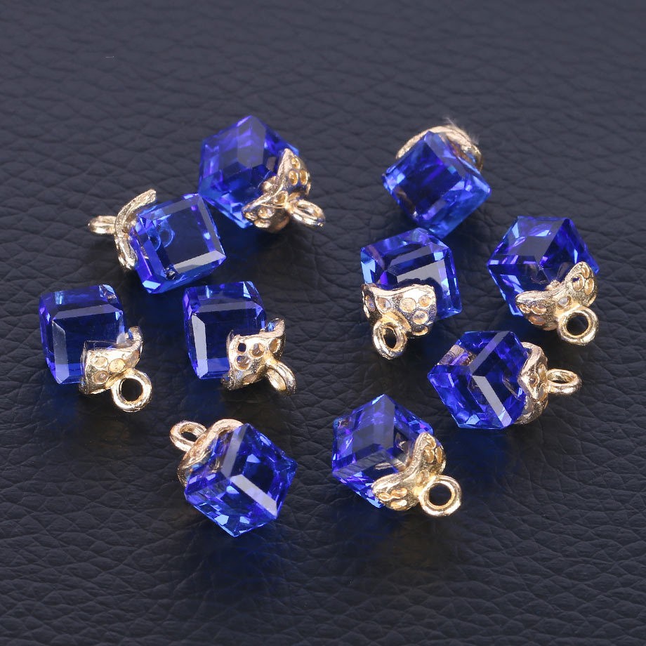 Cubic Glass Crystal Jewelry Making Accessories