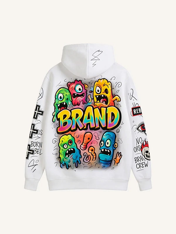 Fashion Casual Printed Polyester Sweater