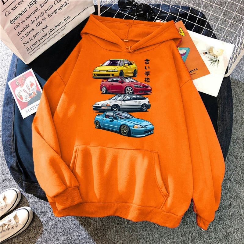 Anime Initial D Hoodie JDM Mix Civic CRX Integra Gedruck T Ho