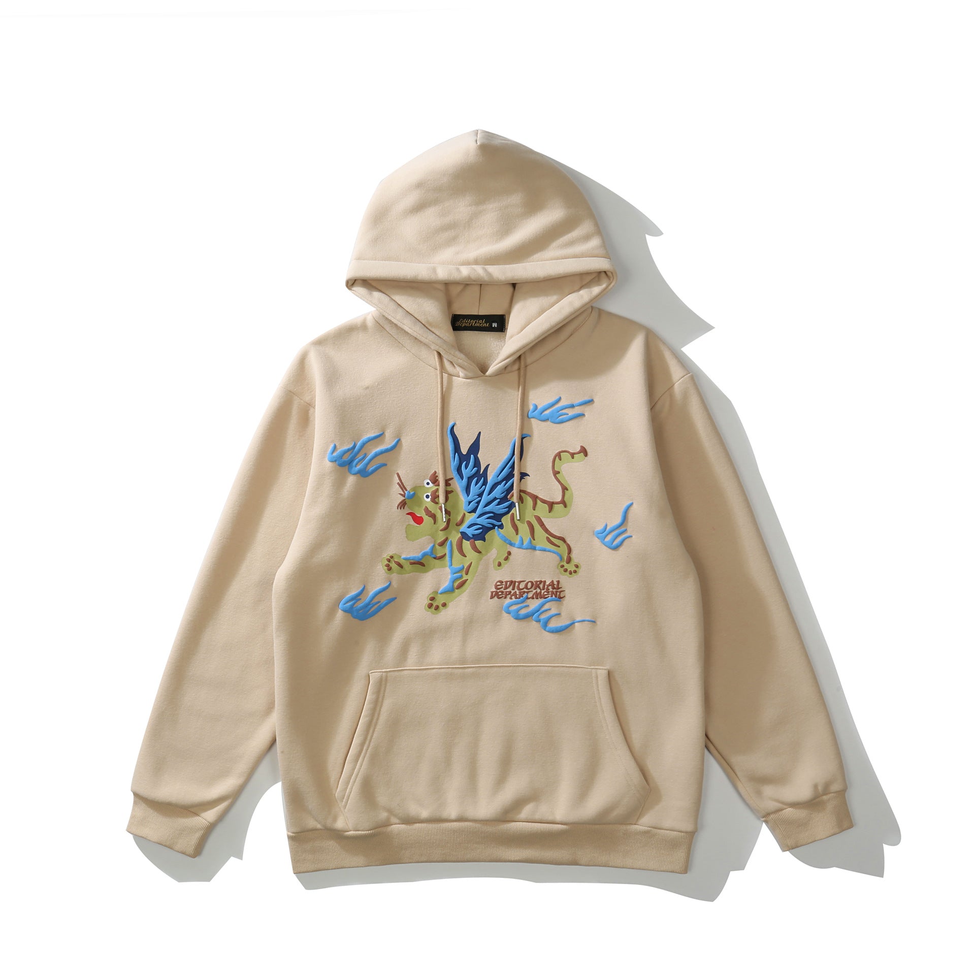 Men's And Women's Plush Pure Cotton Street Style Hoodie