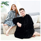 Flannel Thick Warm Blanket Hoodie