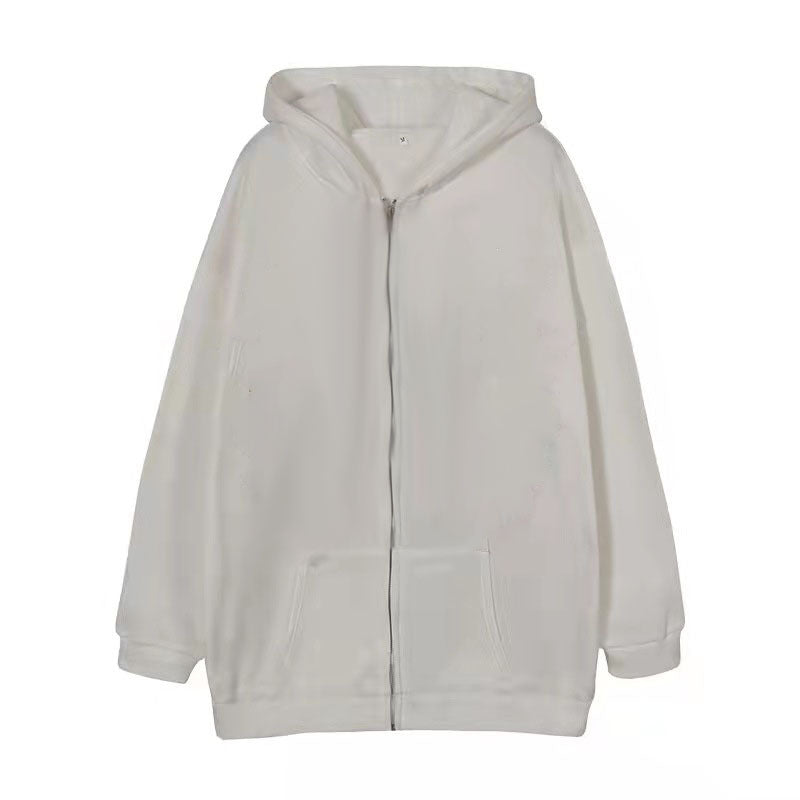 Cross-border Hooded Sweater In Stock Zipper Sweater Autumn And Winter European And American Butterfly Sweater Gothic Style Exercise Hooded Coat