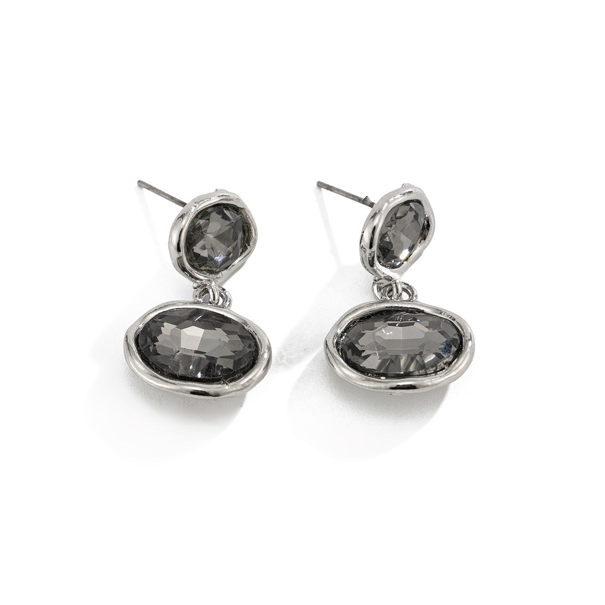 Minimalist Gray Diamond Geometric Acrylic Jewelry