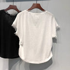 Summer Loose Slimming Korean-Style Base Shirt