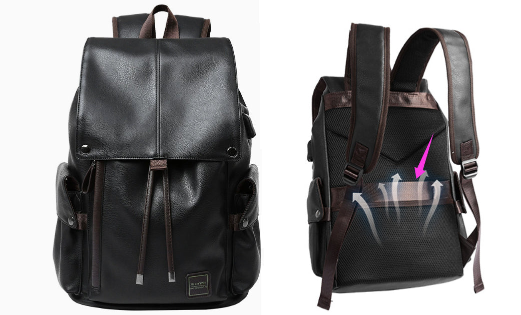 Korean version shoulder bag men PU fashion travel bag bag leisure man bag fashion trend computer backpack foreign trade