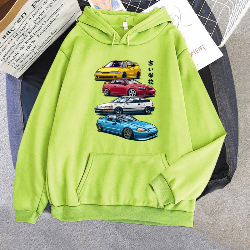 Anime Initial D Hoodie JDM Mix Civic CRX Integra Gedruck T Ho