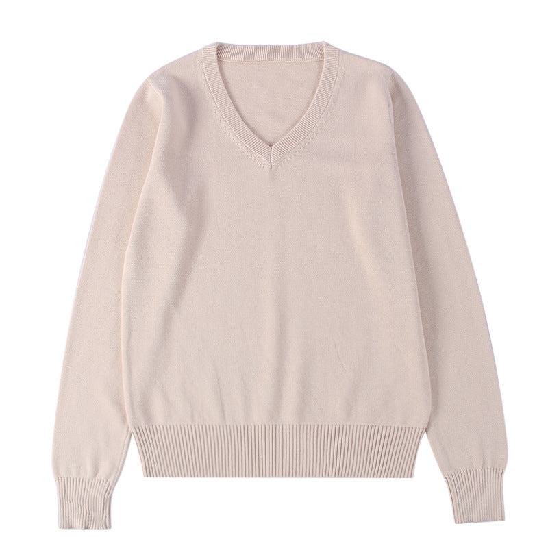 School-supplied Dark Gray Long-sleeve Knit Top