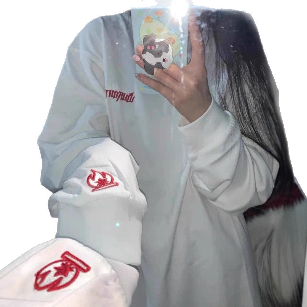 Mainstream Street-style Long-sleeve Base-layer Hoodie