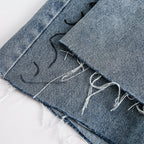 Fashion Destroyed Graffiti Cropped Pants Men
