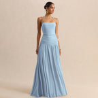 Strap Waist-Cinching Slimming Ruched Dress For Women