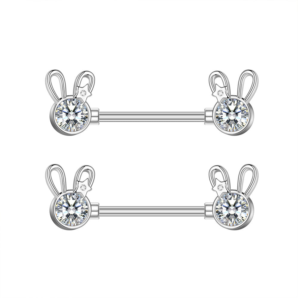Zircon Nipple Ring Adhesive Nail Grease Piercing Jewelry