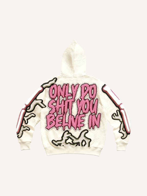 Fashion Casual Printed Polyester Sweater