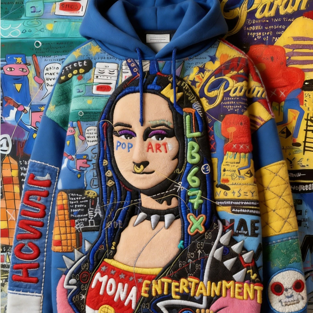 Fashion Casual Printed Polyester Sweater