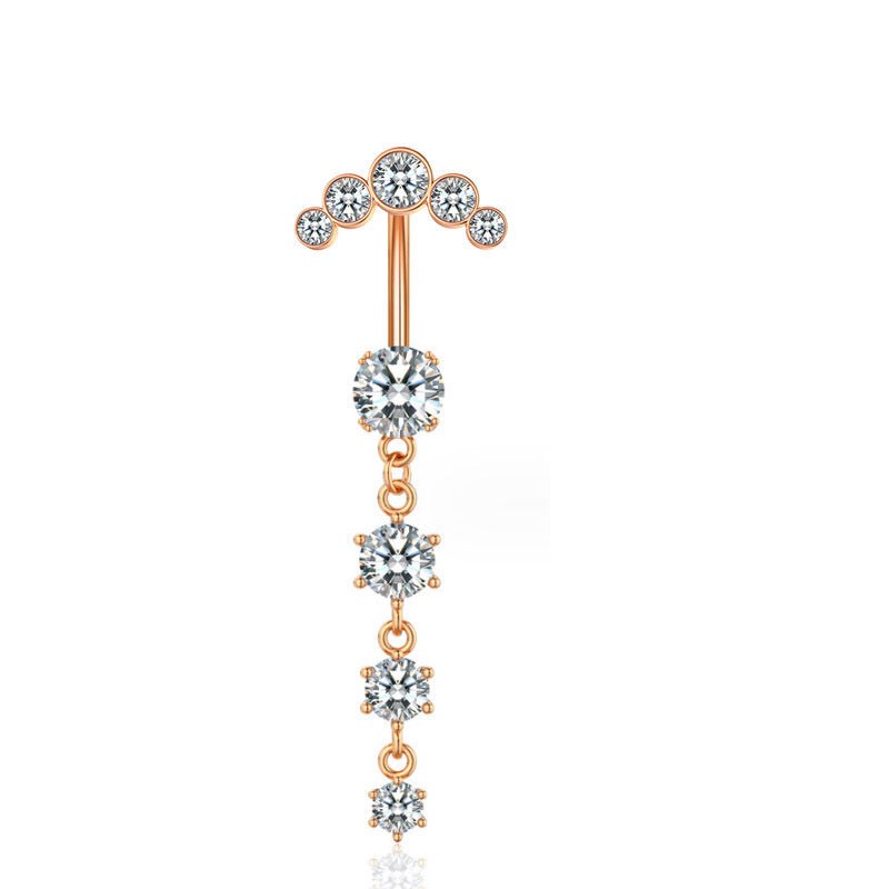 Butterfly Stainless Steel Plus Copper Parts Piercing Jewelry