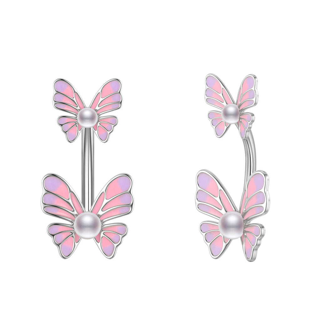 New Zircon Navel Stud Drop Oil Piercing Jewelry