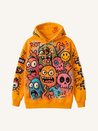 Fashion Casual Printed Polyester Sweater