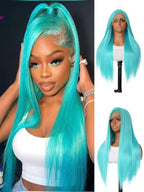 Women's Long Straight Wig Lace Gorgeous Fluffy