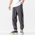 Casual Cropped Pants Thin Trendy Linen Sports Pants Men