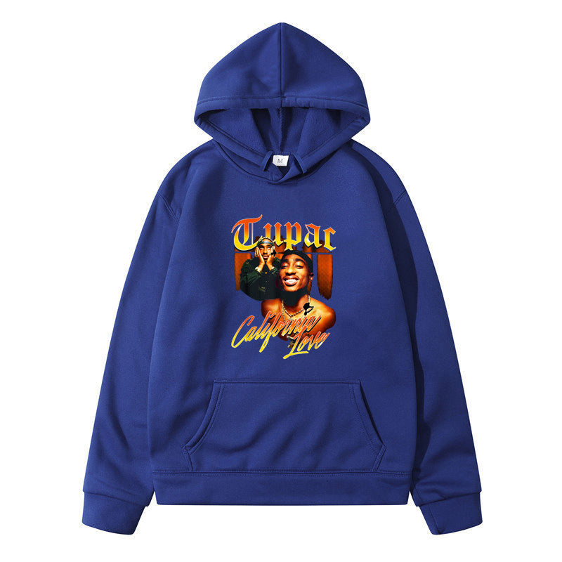 Printing Loose Men's And Women's Fleece Hooded Sweater