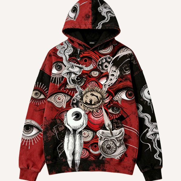 Fashion Casual Printed Polyester Sweater