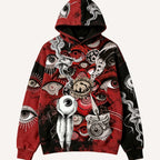 Fashion Casual Printed Polyester Sweater