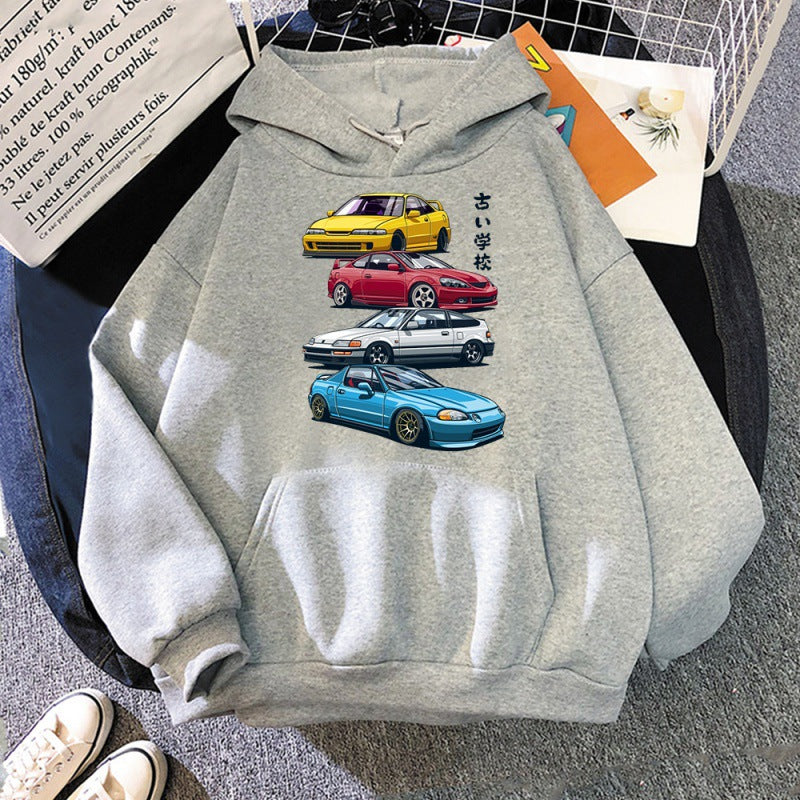 Anime Initial D Hoodie JDM Mix Civic CRX Integra Gedruck T Ho