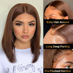 10inch 13x4 Lace Front Straight Bob Wig