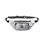 Harajuku Silver Check Chest Bag Men