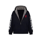 Mens American High-Street Fashion Brand Light-Luxury Heavyweight Embroidered Hoodie