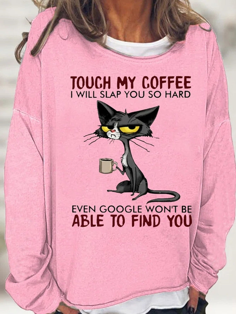Fashionable Letter Print Loose Women's Sweater